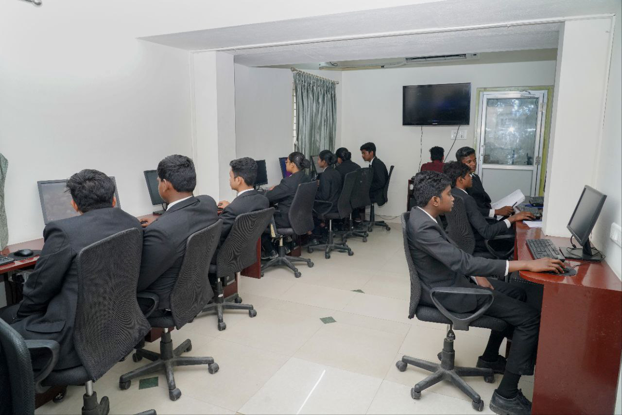 A/C Computer Lab at Salem Institute of Hotel Management